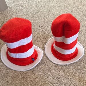 Red and White Striped Tall Hats
